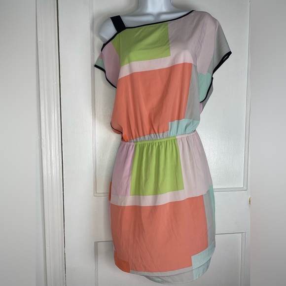 Armani Exchange Dresses & Skirts - Armani Exchange Asymmetrical Colorblock Dress